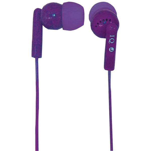 Super Sonic Porockz Stereo Earphones, Purple IQ-106 PURPLE